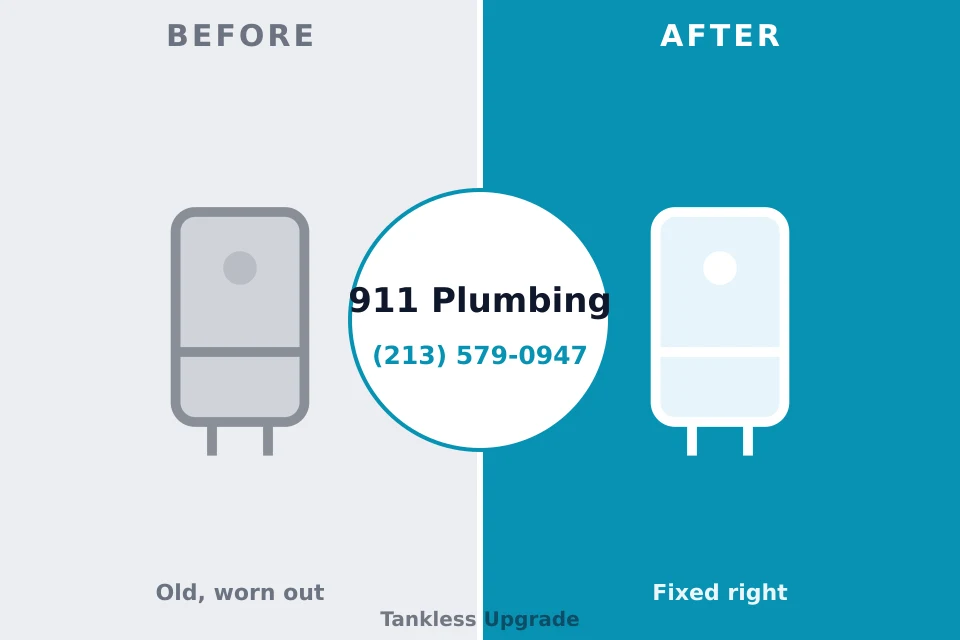 Before and after: plumbing repair Timberville, VA